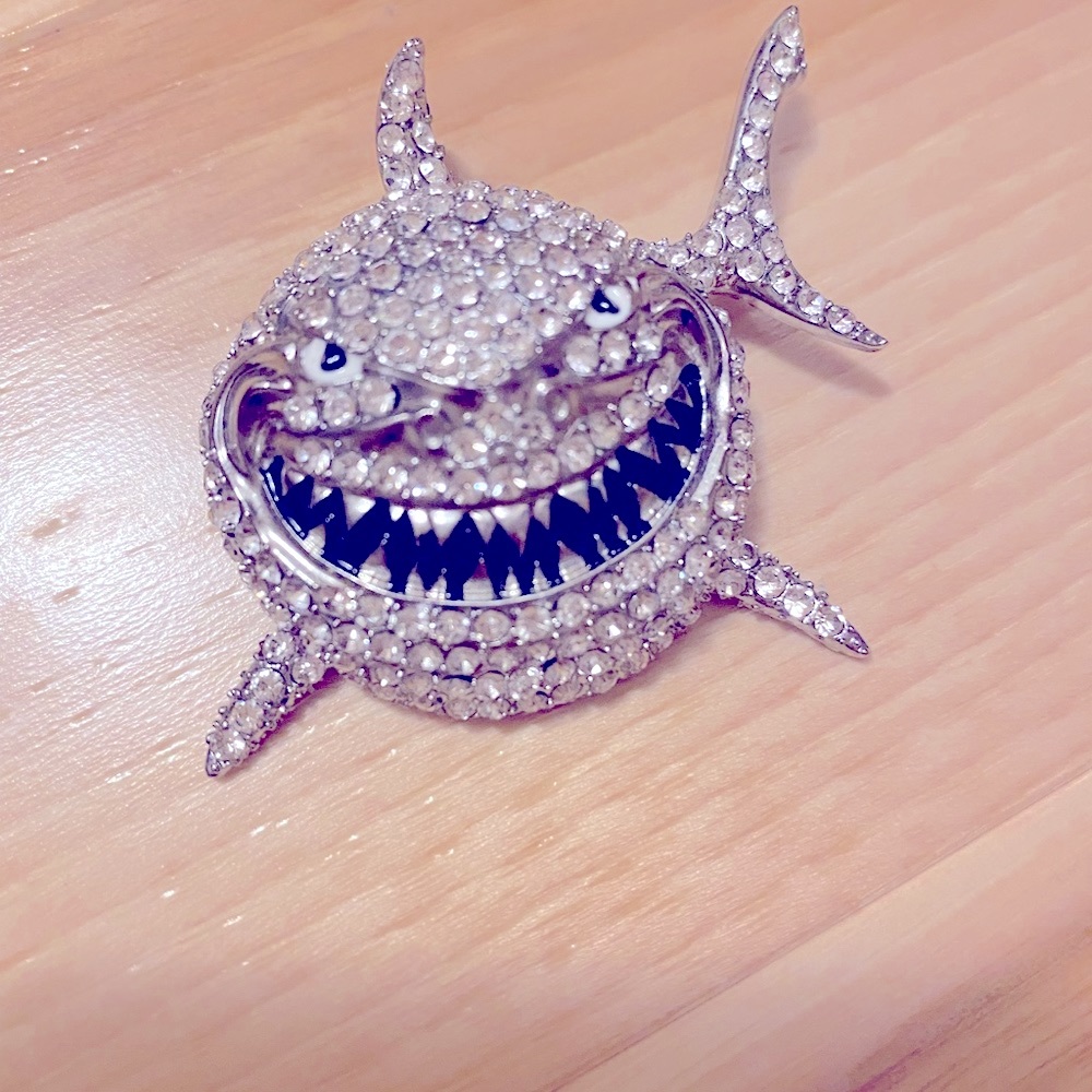 Shark pendant. Worn once.